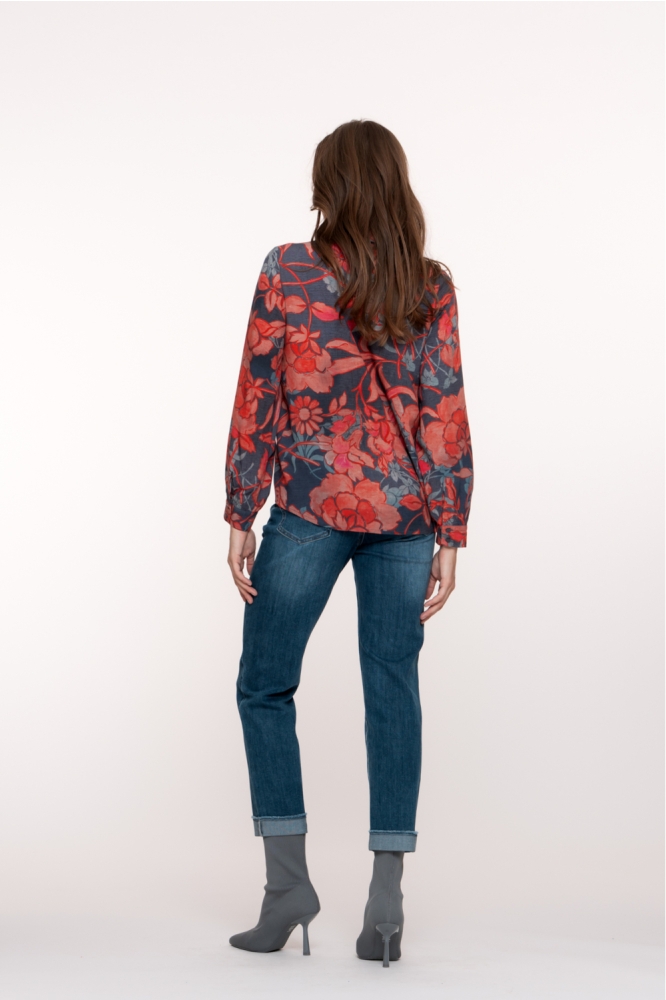 SLIM FIT JEANS MET OMGESLAGEN BROEKSPIJPEN 51517 10 000811 STONEWASH DENIM